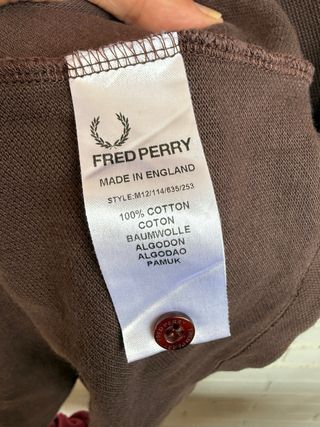 FRED PERRY MADE IN ENGLAND polo manga corta XXL