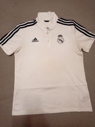 Polo Adidas Real Madrid blanco