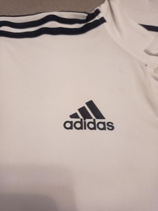Polo Adidas Real Madrid blanco