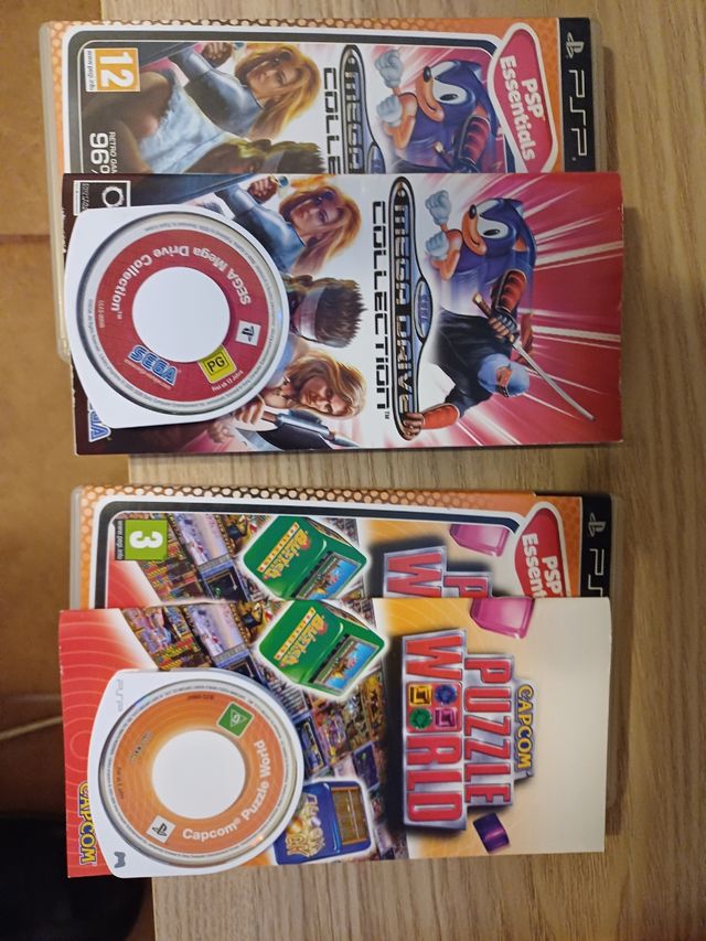 2 giochi per PSP: Mega Drive e Puzzle World