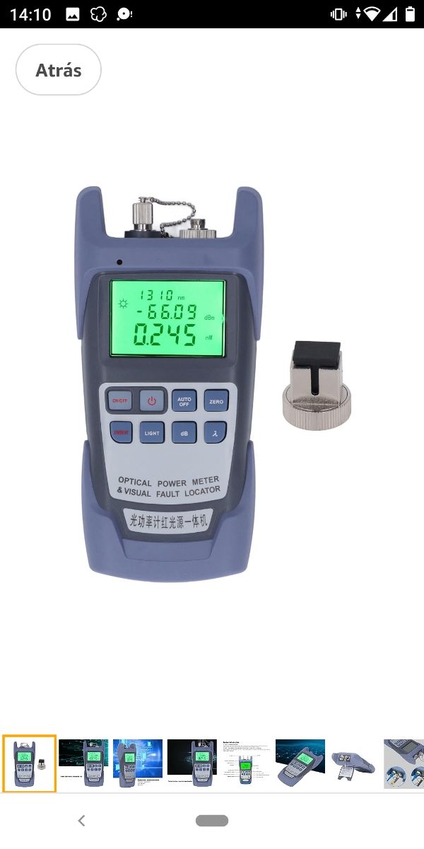 Probador de cable de fibra 