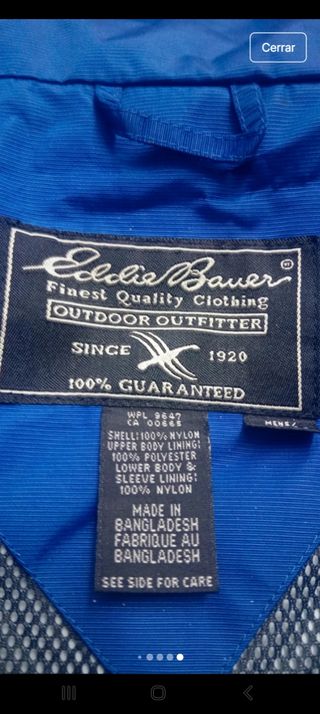 Chaqueta impermeable Eddie Bauer XL