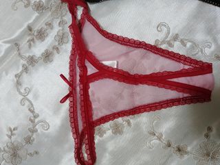 3 Tanga Set - Rosso e Bianco