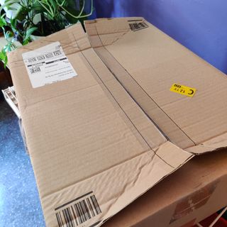 Transportín azul para mascota.