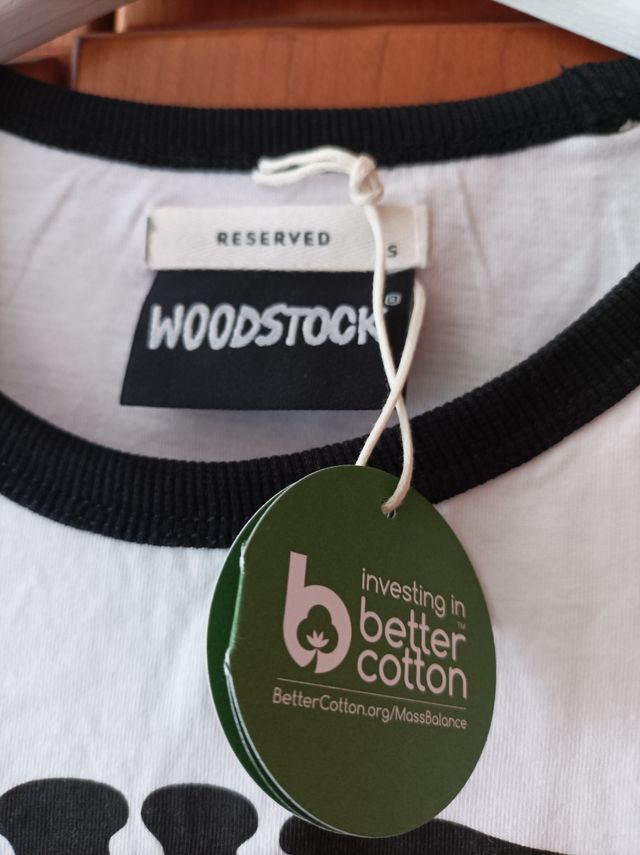 Camiseta Woodstock blanca - Talla S