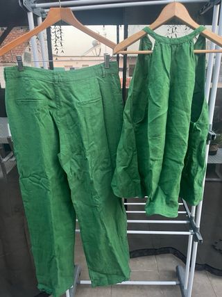 Conjunto Zara - Verde - Pantalón y Top
