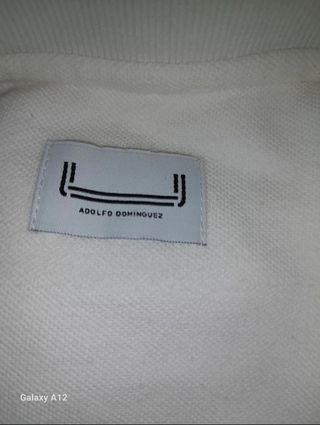 Polo blanco Adolfo Domínguez