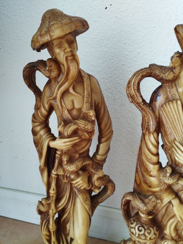 2 Estatuas China Emperador/Emperatriz