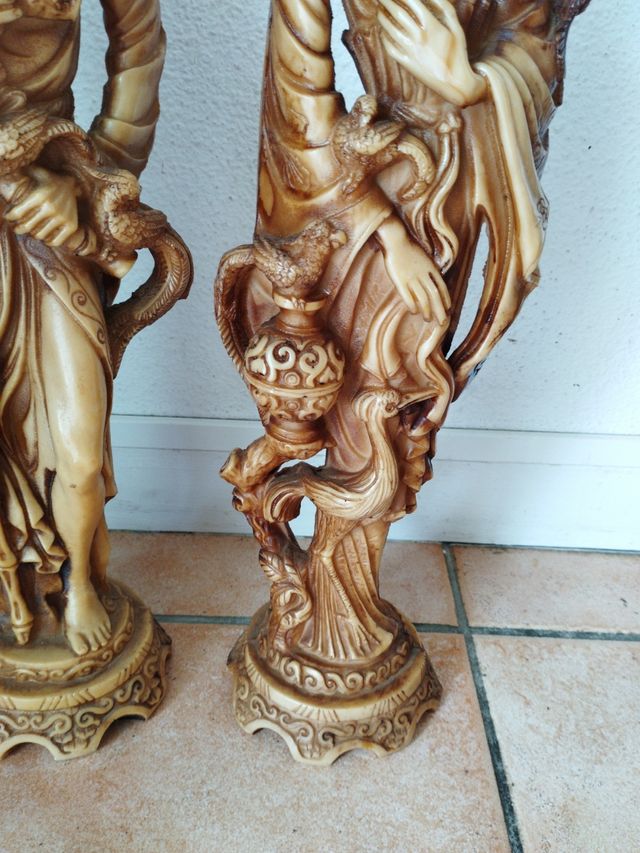 2 Estatuas China Emperador/Emperatriz