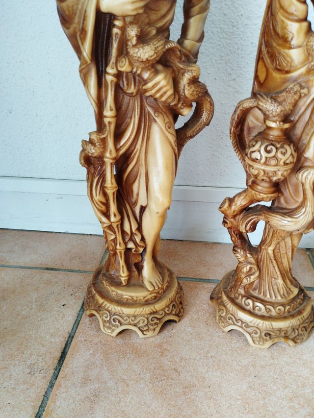 2 Estatuas China Emperador/Emperatriz