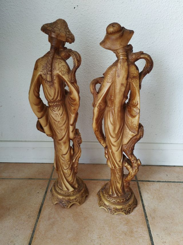 2 Estatuas China Emperador/Emperatriz