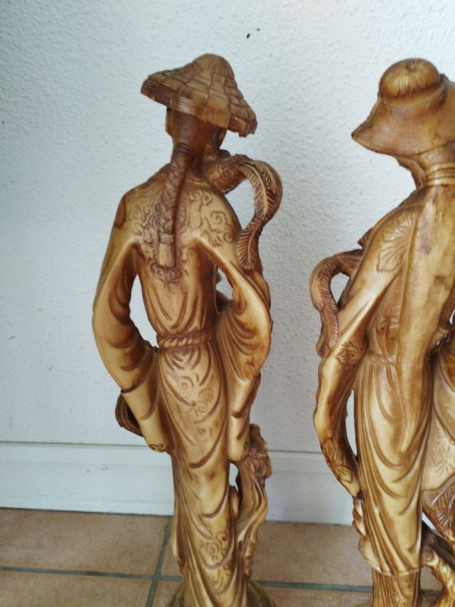 2 Estatuas China Emperador/Emperatriz