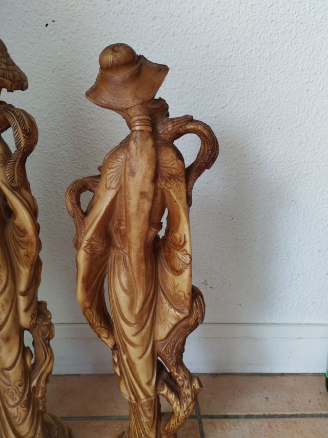 2 Estatuas China Emperador/Emperatriz