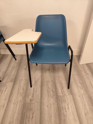 Silla escritorio vintage azul