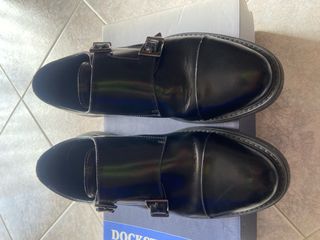 Scarpe uomo nere fibbie