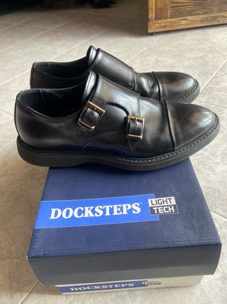 Scarpe uomo nere fibbie