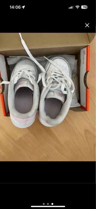 Nike Air Force 1 niña - Blancas/Rosa