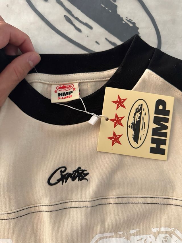 Maglietta Corteiz Beige-Nero