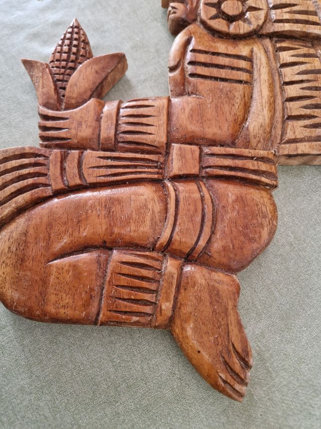 Máscara madera azteca