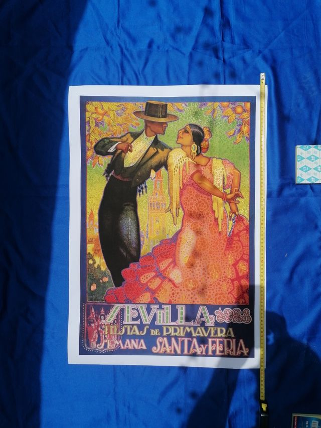 Cartel Sevilla 1928. Arte. Reproducción
