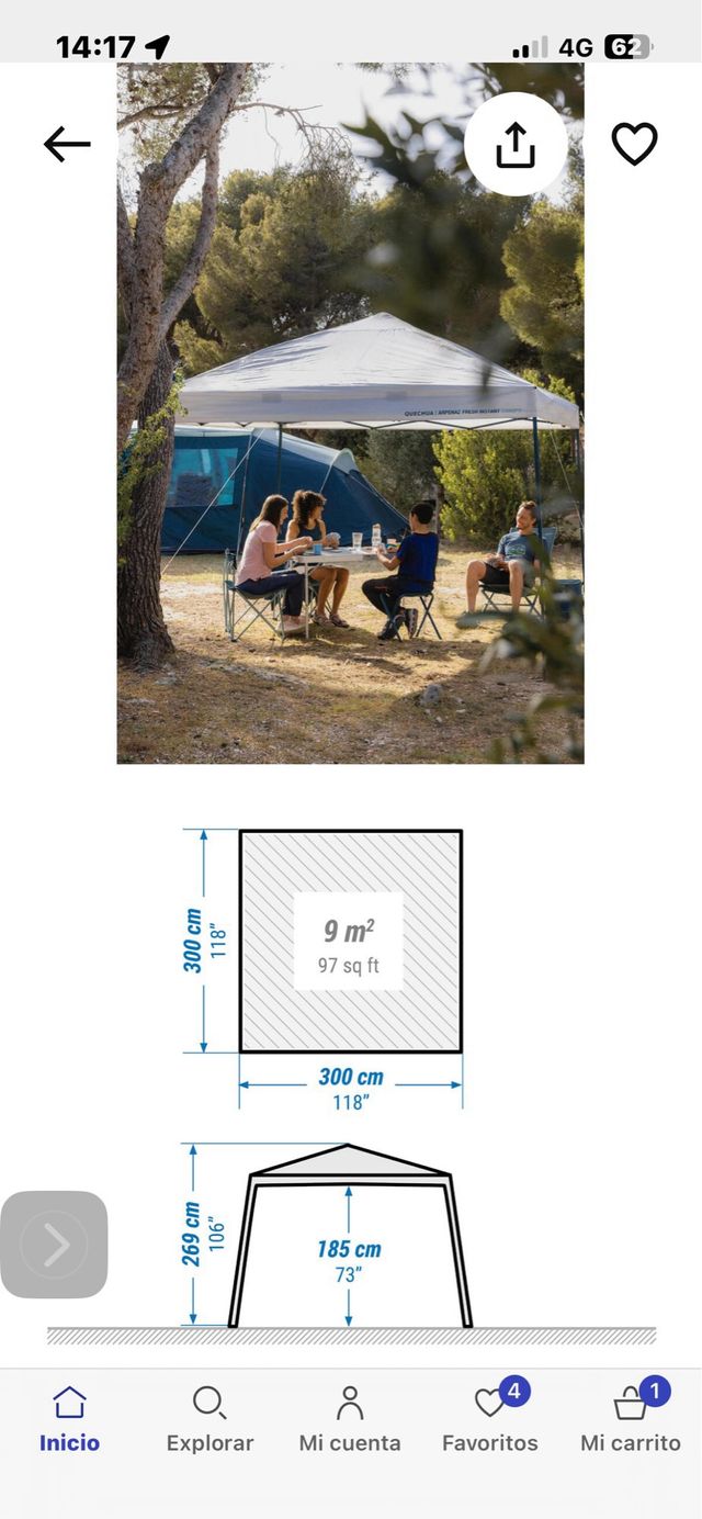 Tenda da campeggio - Pieghevole 9m2