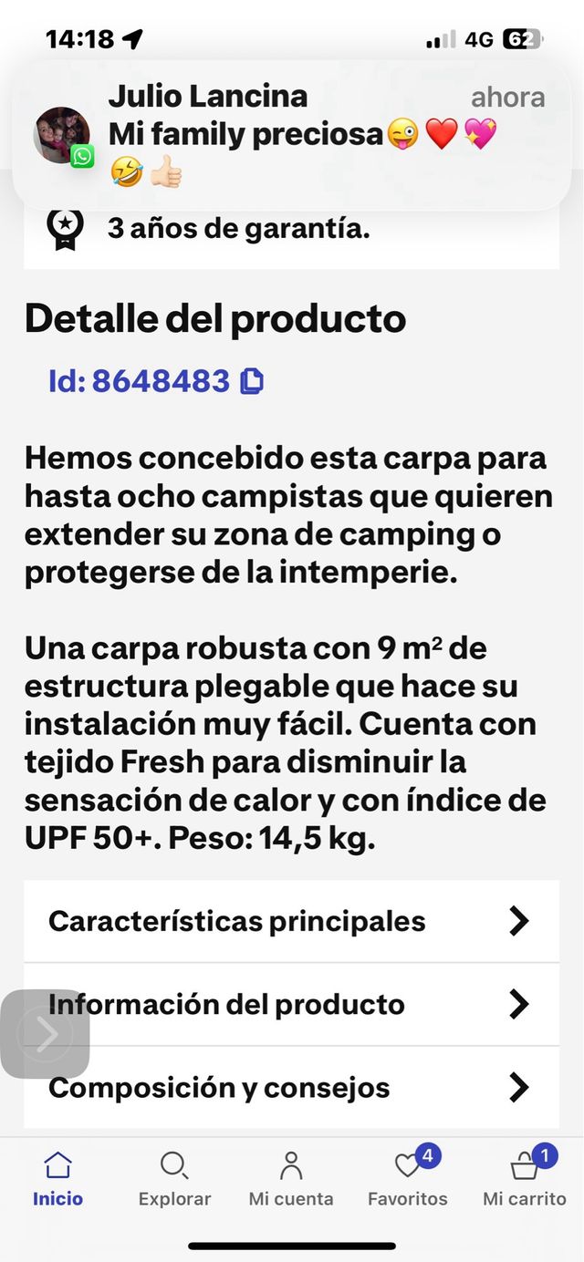 Tenda da campeggio - Pieghevole 9m2