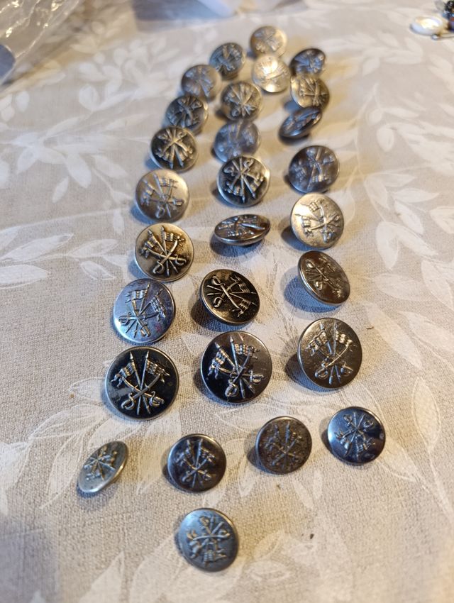 Botones Caballería Alfonso XIII