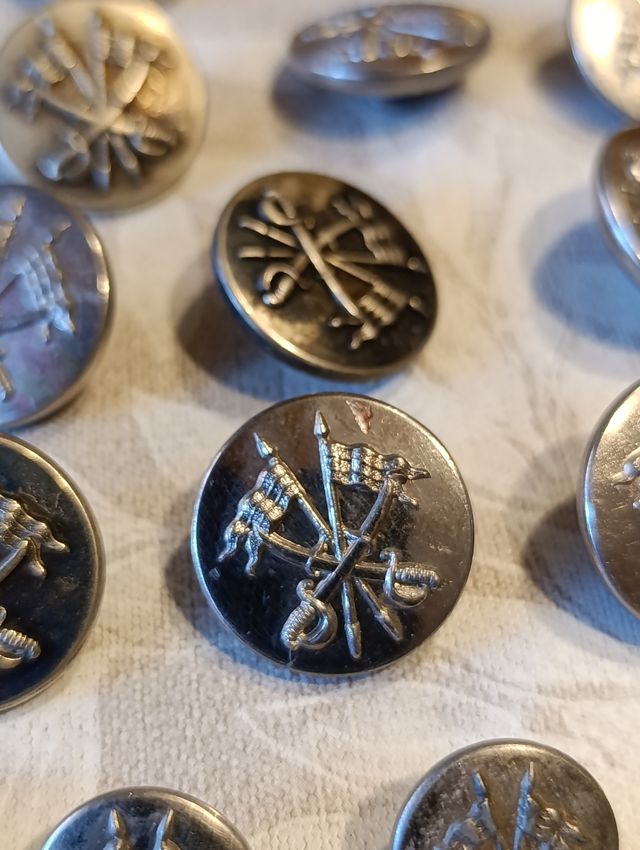 Botones Caballería Alfonso XIII