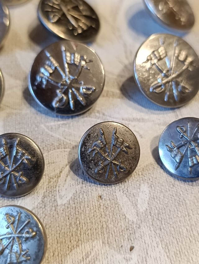 Botones Caballería Alfonso XIII