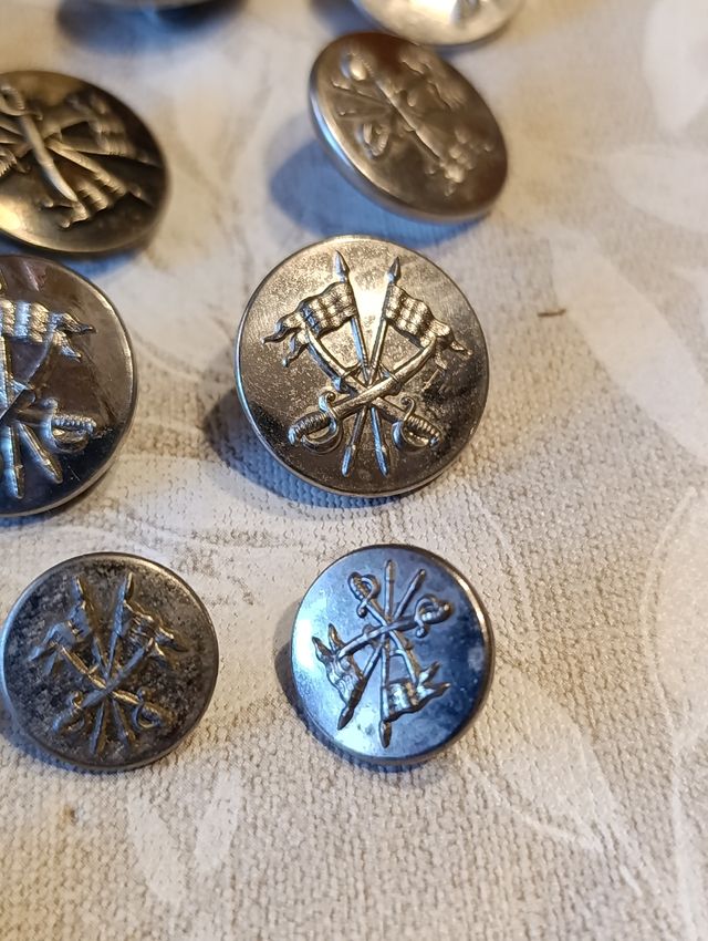 Botones Caballería Alfonso XIII