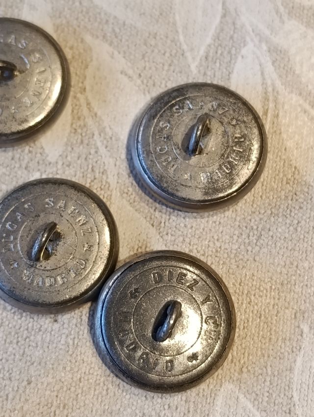 Botones Caballería Alfonso XIII