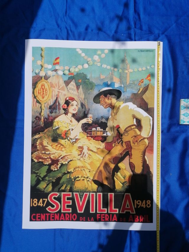 Cartel Sevilla Feria Abril 1948