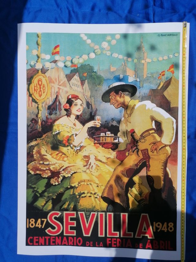 Cartel Sevilla Feria Abril 1948