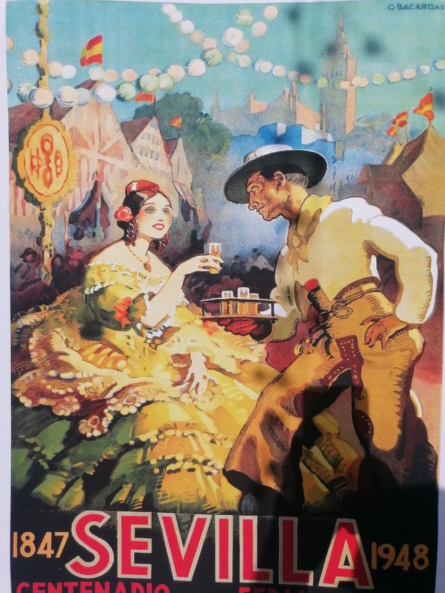 Cartel Sevilla Feria Abril 1948