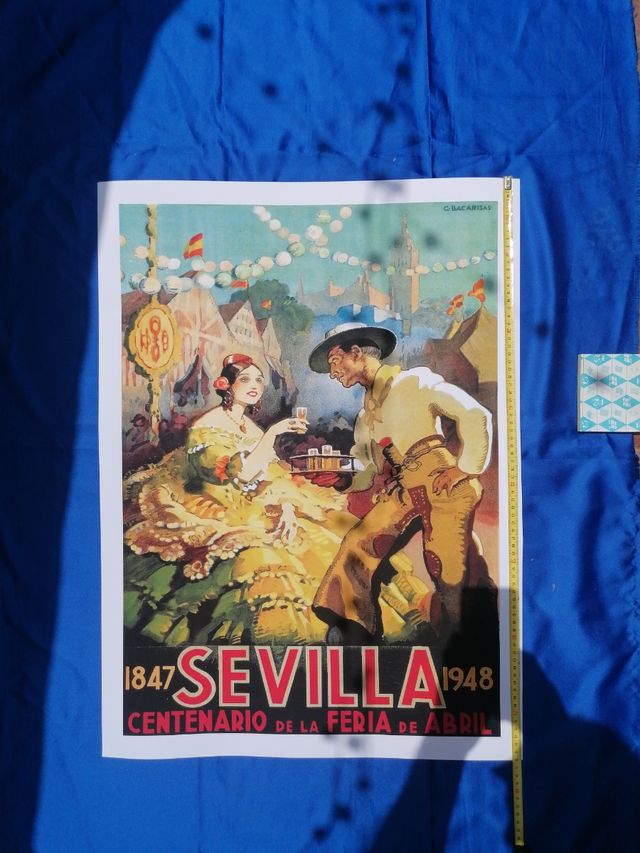 Cartel Sevilla Feria Abril 1948