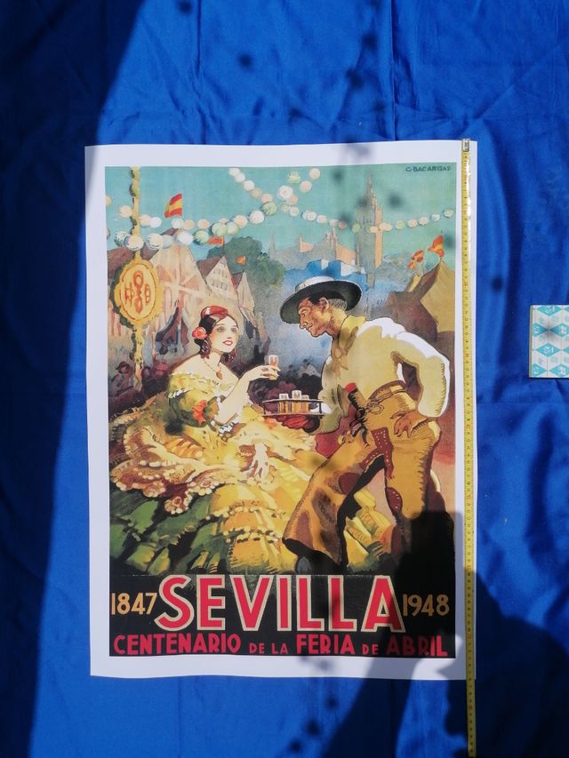 Cartel Sevilla Feria Abril 1948