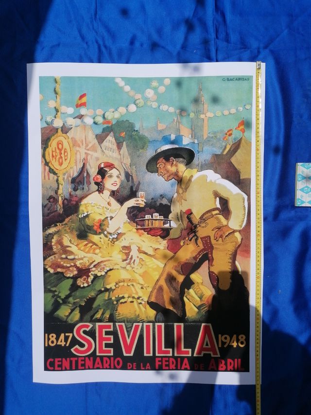 Cartel Sevilla Feria Abril 1948