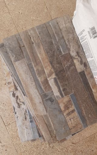 Losas fachada piedra imitación