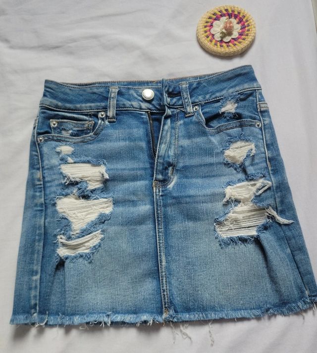 Mini Falda Vaquera AE rasgada