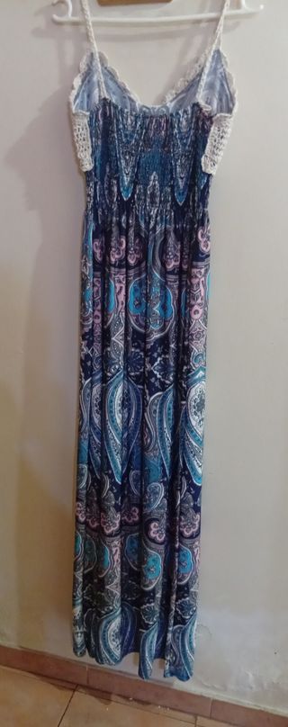 Vestidos largos: rosa y verde agua