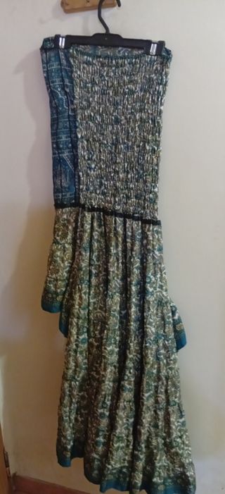 Vestidos largos: rosa y verde agua