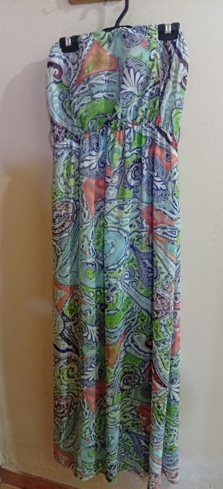 Vestidos largos: rosa y verde agua