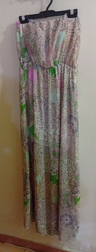Vestidos largos: rosa y verde agua