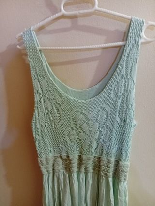 Vestidos largos: rosa y verde agua