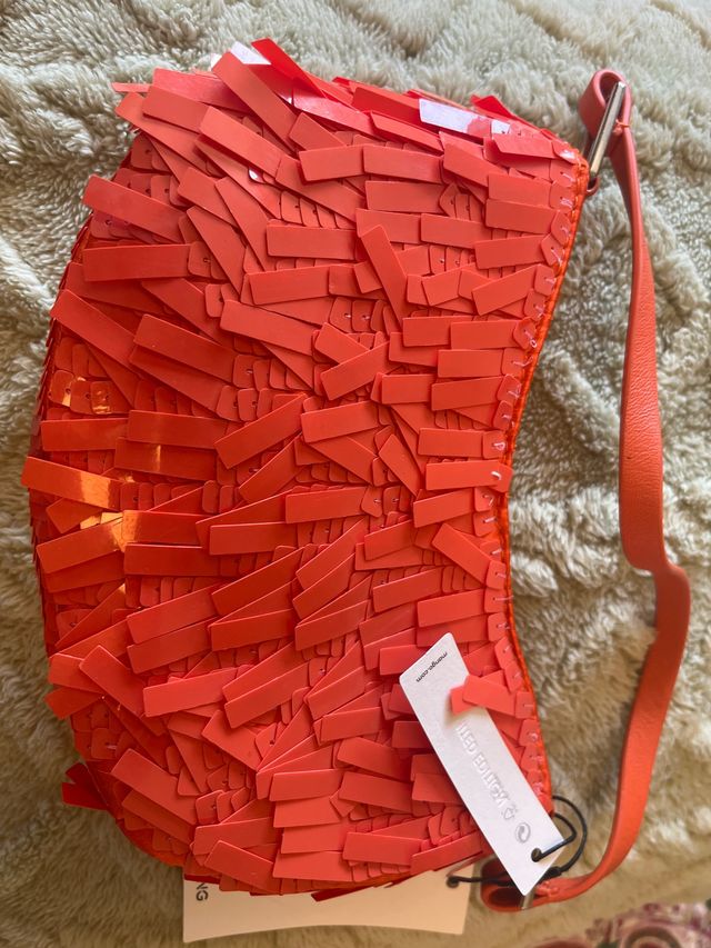 Bolso Mango Naranja . Sin estrenar con etiquetas.