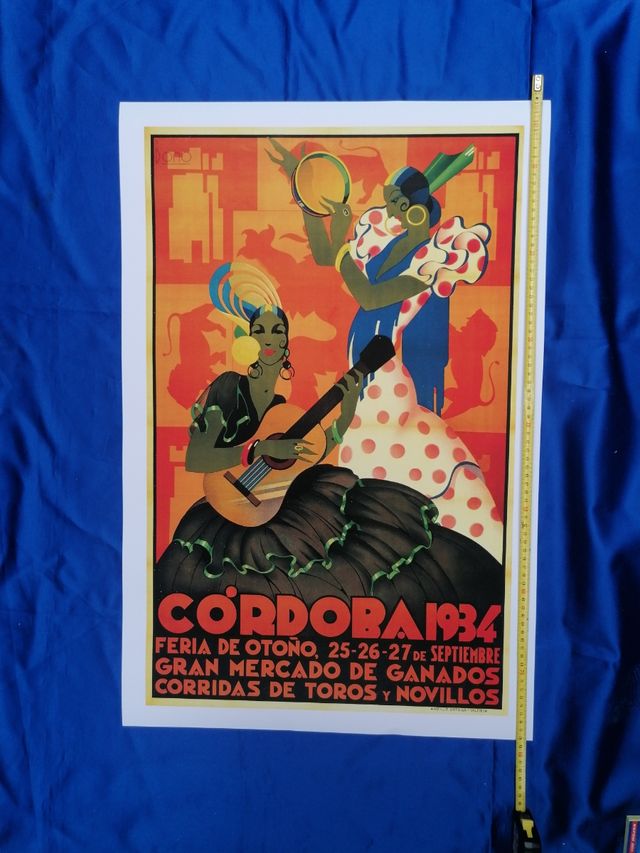 Cartel Córdoba 1934. Arte vintage