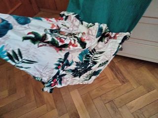 Vestido SHEIN verde estampado M