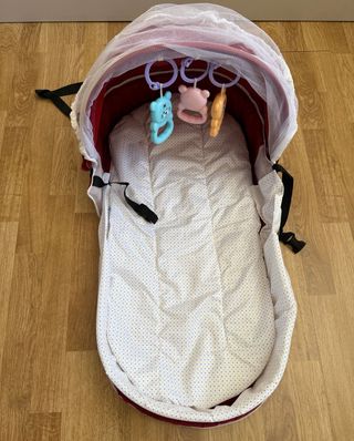 Cama viaje, cambiador bebe con mosquitera , nueva 