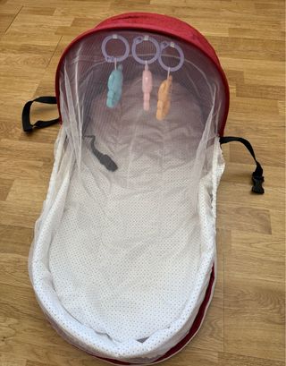 Cama viaje, cambiador bebe con mosquitera , nueva 