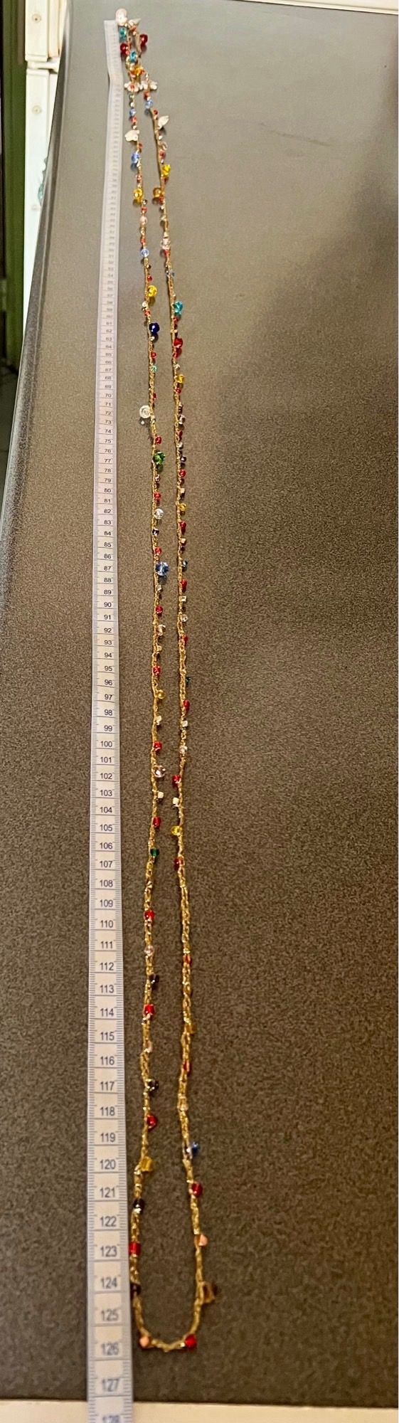 Collar mil vueltas,crochet ,cristales y mar